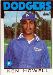 1986 Topps Baseball Cards      654     Ken Howell